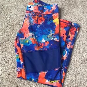 Adidas Mesh leggings in floral